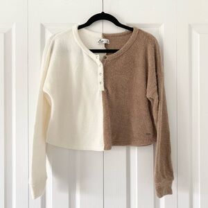 Hollister Henley Color Block Sweater